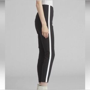 rag & bone Black Ankle Pants with White Side Stripe
